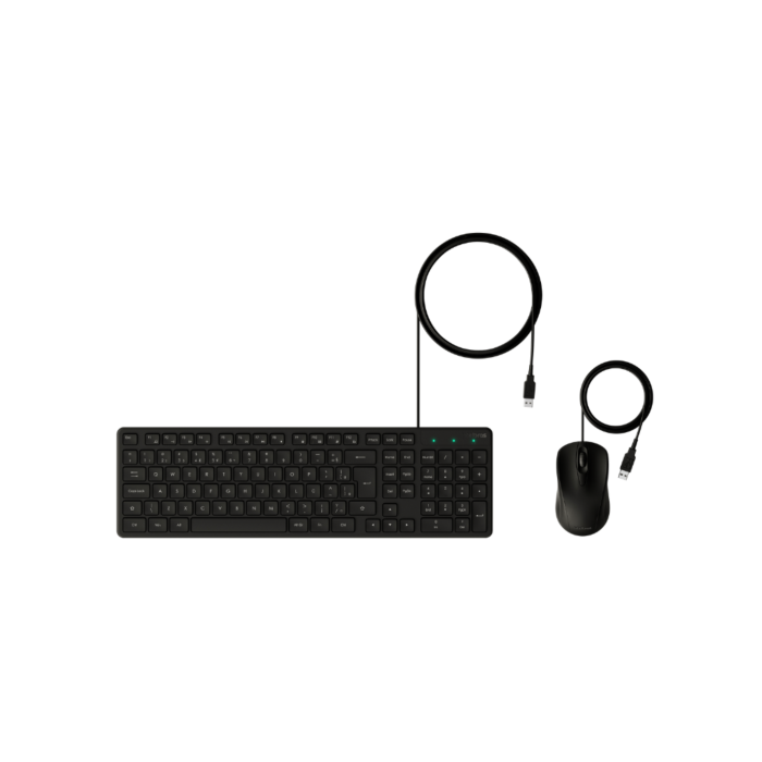 COMBO TECLADO E MOUSE CCI20 -COM FIO PRETO