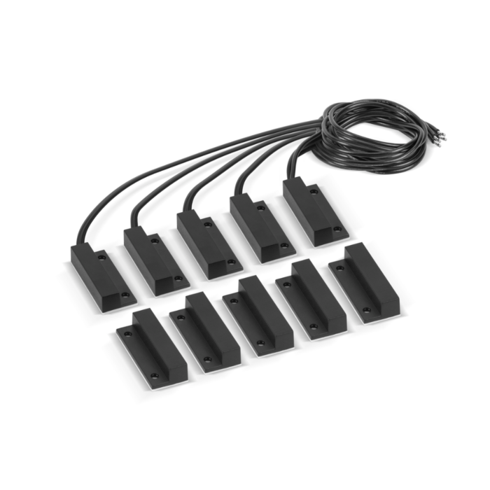 CONJUNTO SENSOR MAGNETICO C/FIO XAS SOBREPOR BLACK - 5PC